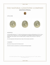 7.17 Ct. Cabochon Moonstone from Ceylon (Sri Lanka) Appraisal