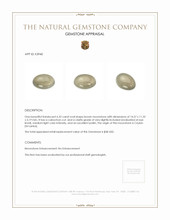 6.32 Ct. Brown Cabochon Moonstone from Ceylon (Sri Lanka) Appraisal