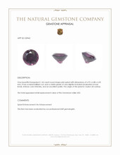 1.44 Ct. Pink Spinel from Ceylon (Sri Lanka) Appraisal