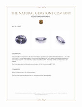 1.20 Ct. Greyish Violet Spinel from Ceylon (Sri Lanka) Appraisal