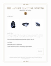 1.22 Ct. Spinel from Ceylon (Sri Lanka) Appraisal