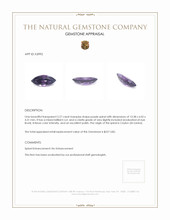 2.27 Ct. Spinel from Ceylon (Sri Lanka) Appraisal