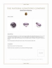 1.71 Ct. Spinel from Ceylon (Sri Lanka) Appraisal