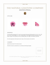 0.73 Ct. Spinel from Tanzania Appraisal