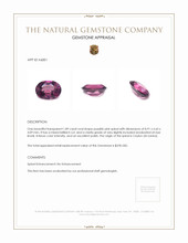 1.89 Ct. Spinel from Ceylon (Sri Lanka) Appraisal
