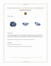 2.03 Ct. Blue Spinel from Ceylon (Sri Lanka) Appraisal