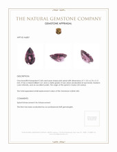 2.68 Ct. Spinel from Ceylon (Sri Lanka) Appraisal