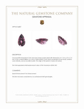 2.68 Ct. Purple Spinel from Ceylon (Sri Lanka) Appraisal
