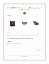 1.79 Ct. Spinel from Ceylon (Sri Lanka) Appraisal