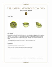 1.81 Ct. Green Chrysoberyl from Ceylon (Sri Lanka) Appraisal