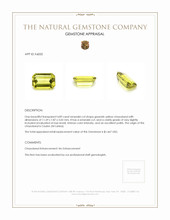 4.89 Ct. Chrysoberyl from Ceylon (Sri Lanka) Appraisal