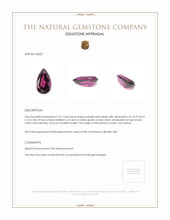 5.21 Ct. Spinel from Ceylon (Sri Lanka) Appraisal