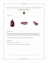 5.21 Ct. Pinkish Purple Spinel from Ceylon (Sri Lanka) Appraisal