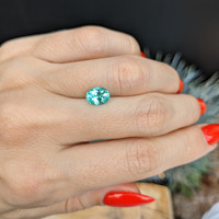 1.23 Ct. Paraiba Tourmaline from Mozambique Life Style