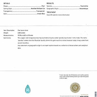 2.00 Ct. Paraiba Tourmaline from Mozambique Scan Report