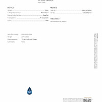 2.11 Ct. Cobalt Spinel from Tanzania Scan Report