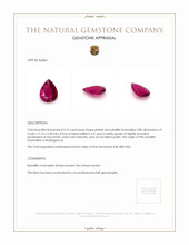 5.76 Ct. Rubellite Tourmaline from Madagascar Appraisal