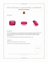 6.63 Ct. Rubellite Tourmaline from Brazil Appraisal