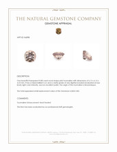 0.88 Ct. Pink Tourmaline from Mozambique Appraisal