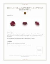 2.47 Ct. Rubellite Tourmaline from Mozambique Appraisal