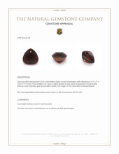10.56 Ct. Brown Tourmaline from Mozambique Appraisal