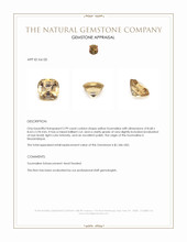 2.99 Ct. Yellow Tourmaline from Mozambique Appraisal