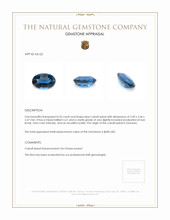 0.35 Ct. Cobalt Spinel from Tanzania Appraisal