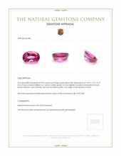 3.02 Ct. Spinel from China Appraisal