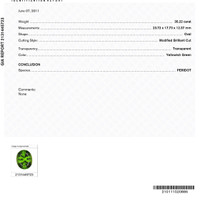 35.22 Ct. Peridot from Burma (Myanmar) Scan Report