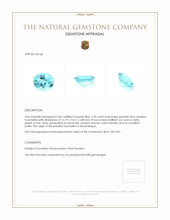 5.59 Ct. Paraiba Tourmaline from Mozambique Appraisal