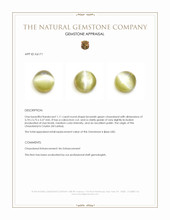 1.11 Ct. Cabochon Chrysoberyl from Ceylon (Sri Lanka) Appraisal