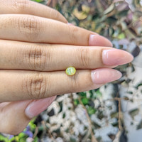 0.99 Ct. Cabochon Chrysoberyl from Ceylon (Sri Lanka) Life Style