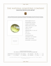 0.71 Ct. Cabochon Chrysoberyl from Ceylon (Sri Lanka) Scan Report