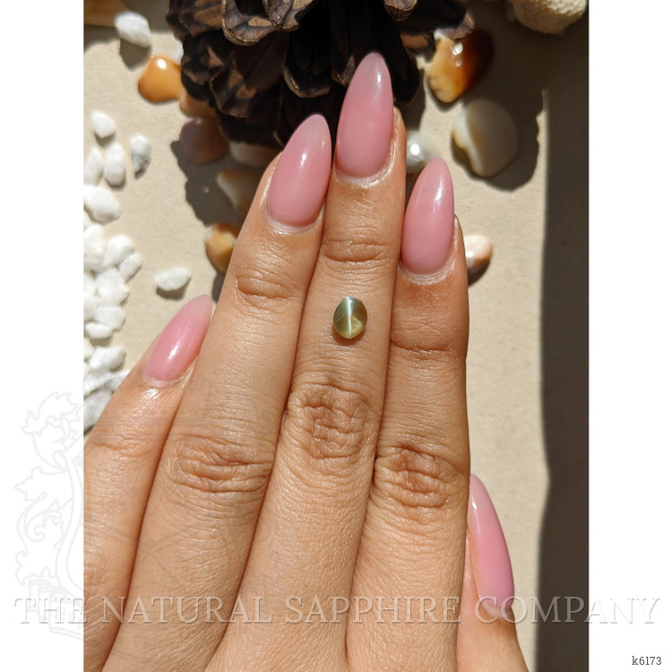 0.71 Ct. Cabochon Chrysoberyl from Ceylon (Sri Lanka)