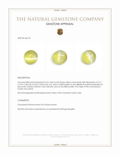 0.54 Ct. Cabochon Chrysoberyl from Ceylon (Sri Lanka) Appraisal