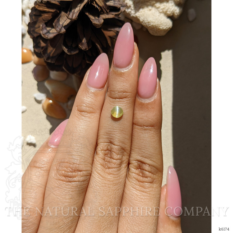 0.54 Ct. Cabochon Chrysoberyl from Ceylon (Sri Lanka)