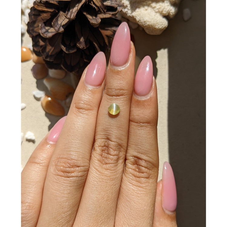 0.54 Ct. Cabochon Chrysoberyl from Ceylon (Sri Lanka)