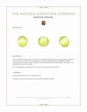 0.83 Ct. Cabochon Chrysoberyl from Ceylon (Sri Lanka) Appraisal