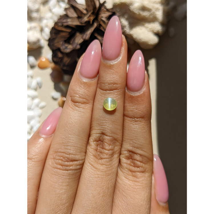 0.83 Ct. Cabochon Chrysoberyl from Ceylon (Sri Lanka)