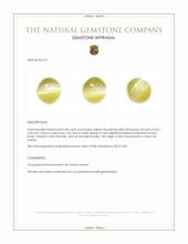 0.38 Ct. Cabochon Chrysoberyl from Ceylon (Sri Lanka) Appraisal