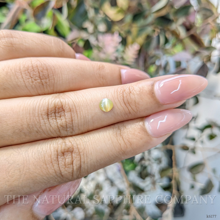 0.38 Ct. Cabochon Chrysoberyl from Ceylon (Sri Lanka)