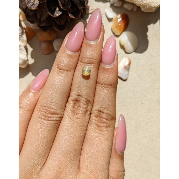 0.79 Ct. Cabochon Chrysoberyl from Ceylon (Sri Lanka)