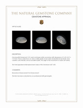 7.07 Ct. Cabochon Moonstone from Ceylon (Sri Lanka) Appraisal