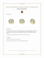 13.16 Ct. Cabochon Moonstone from Ceylon (Sri Lanka) Appraisal