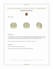 13.16 Ct. Cabochon Moonstone from Ceylon (Sri Lanka) Appraisal