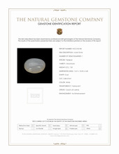 7.20 Ct. White Cabochon Moonstone from Ceylon (Sri Lanka) Scan Report