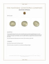 10.33 Ct. Cabochon Moonstone from Ceylon (Sri Lanka) Appraisal