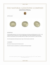 10.33 Ct. Cabochon Moonstone from Ceylon (Sri Lanka) Appraisal