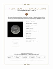 6.37 Ct. White Cabochon Moonstone from Ceylon (Sri Lanka) Scan Report