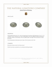 12.91 Ct. Grey Cabochon Moonstone from Ceylon (Sri Lanka) Appraisal